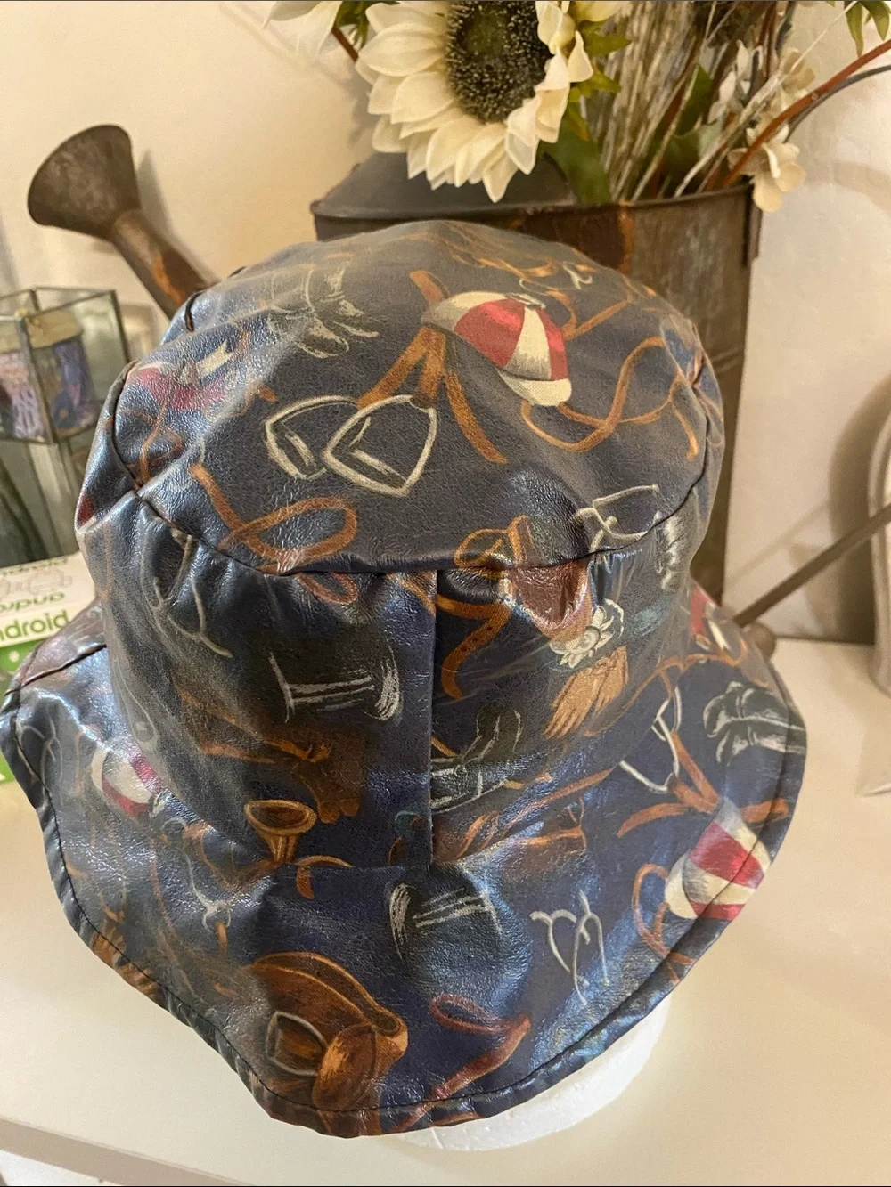 BNWNT Belfast Multi-Color Patterned Shiny Bucket Hat - Women Accessories
